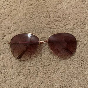 Brown aviator sunglasses